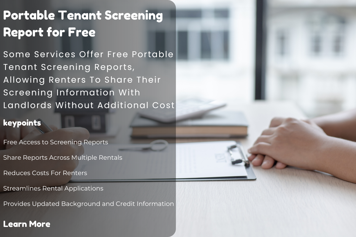 Where to Get a Portable Tenant Screening Report for Free