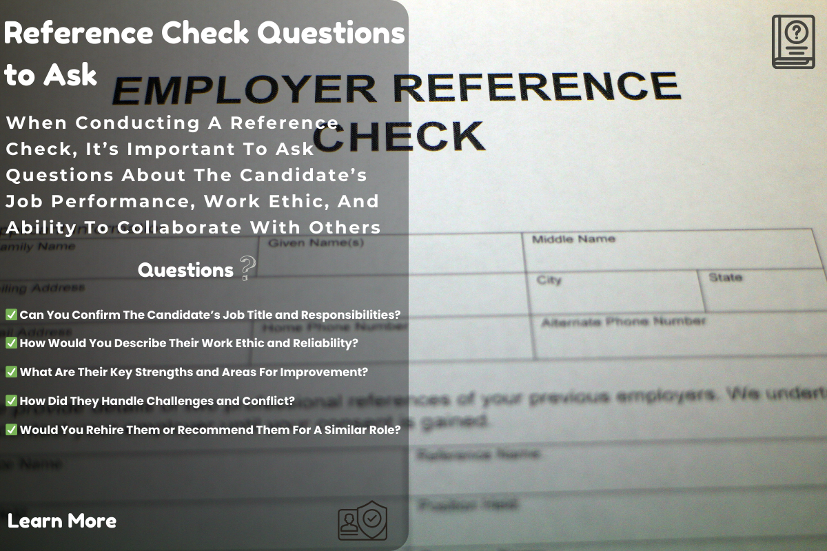 Reference Check Questions to Ask A Complete Guide for Employers and Job Seekers