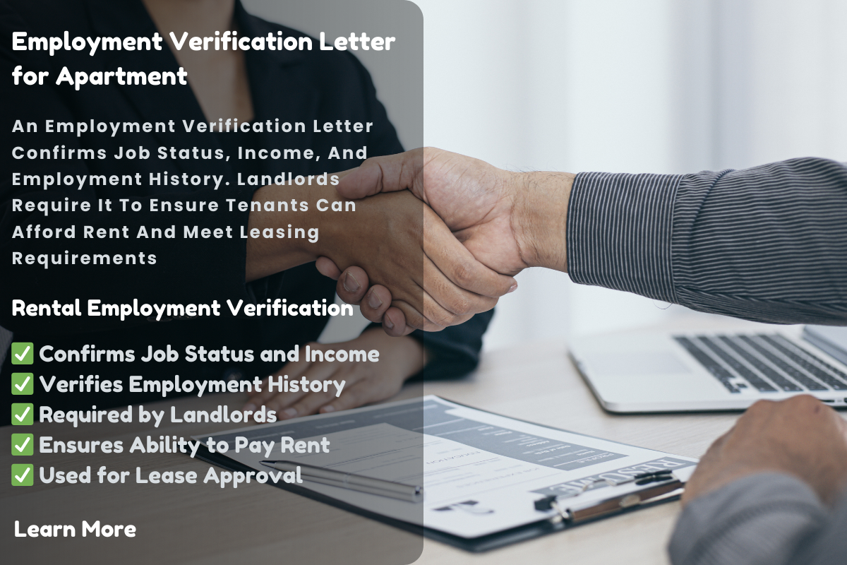 Complete Guide to Employment Verification Letters for Apartments