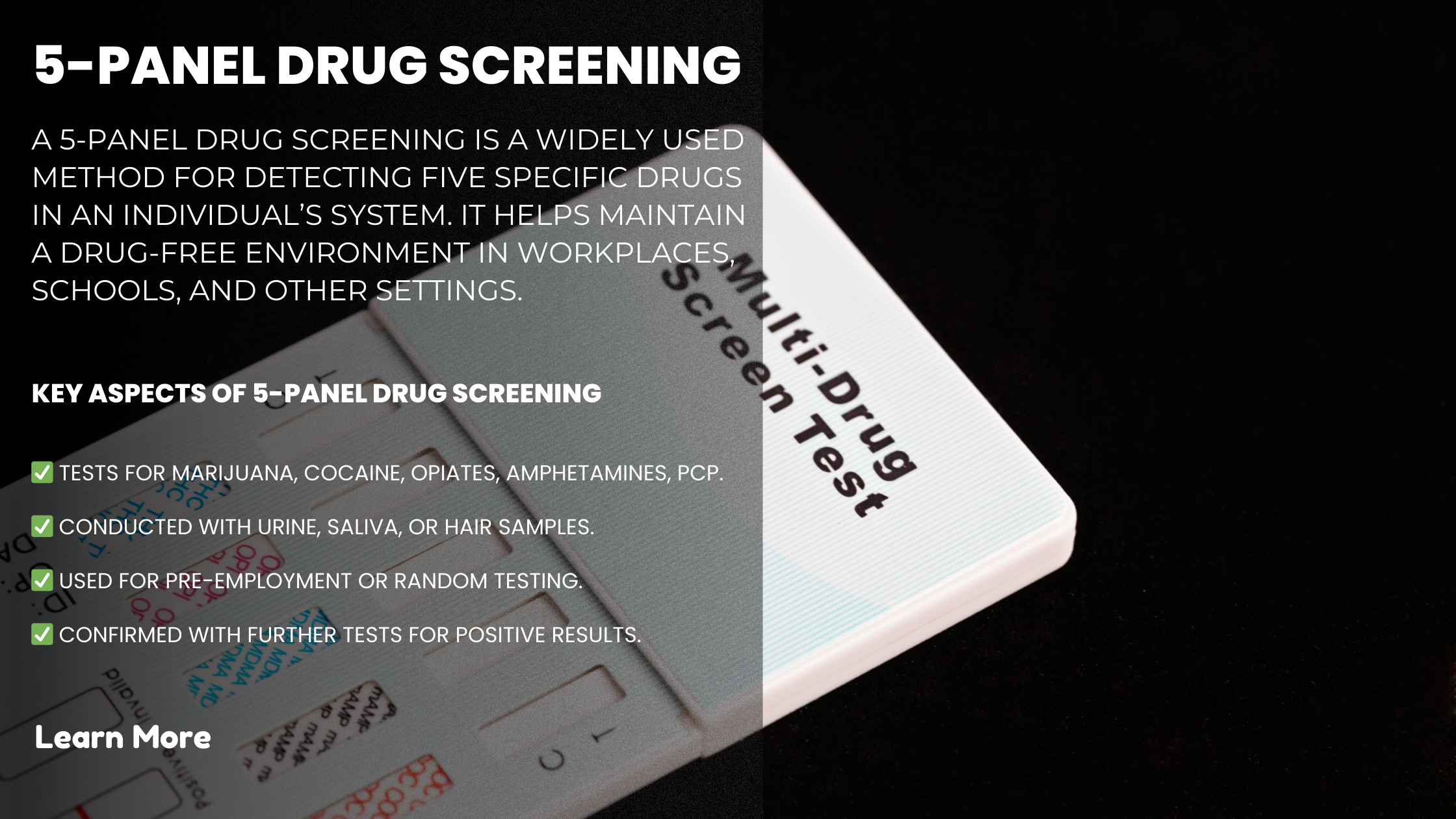 Everything You Need to Know About 5-Panel Drug Screening