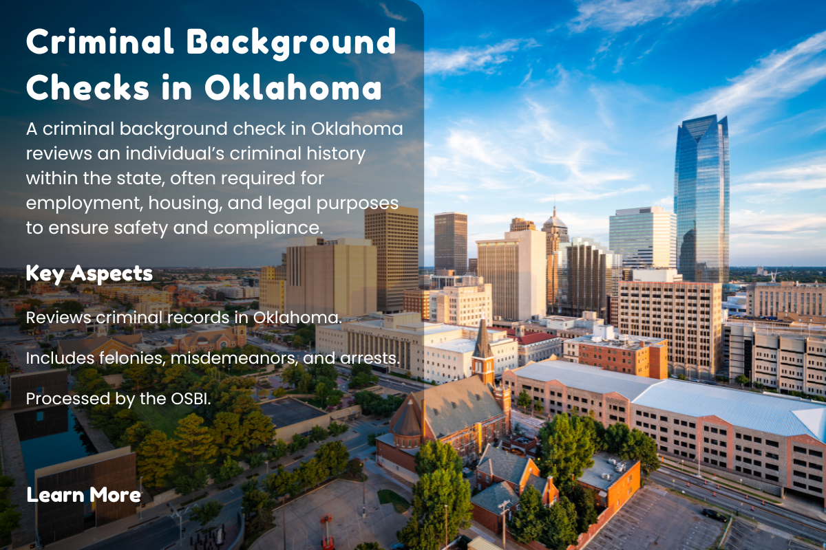 The Importance of criminal background check oklahoma