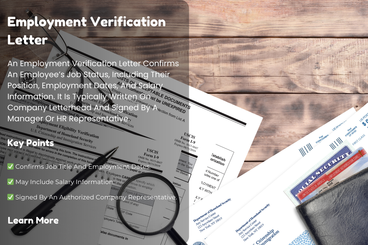 Everything You Need to Know About Employment Verification Letters