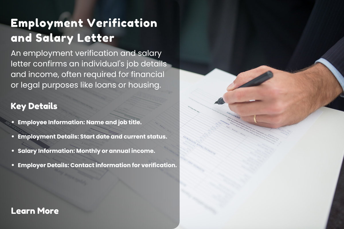 The Complete Guide to Writing Employment Verification Letters and Salary Confirmation