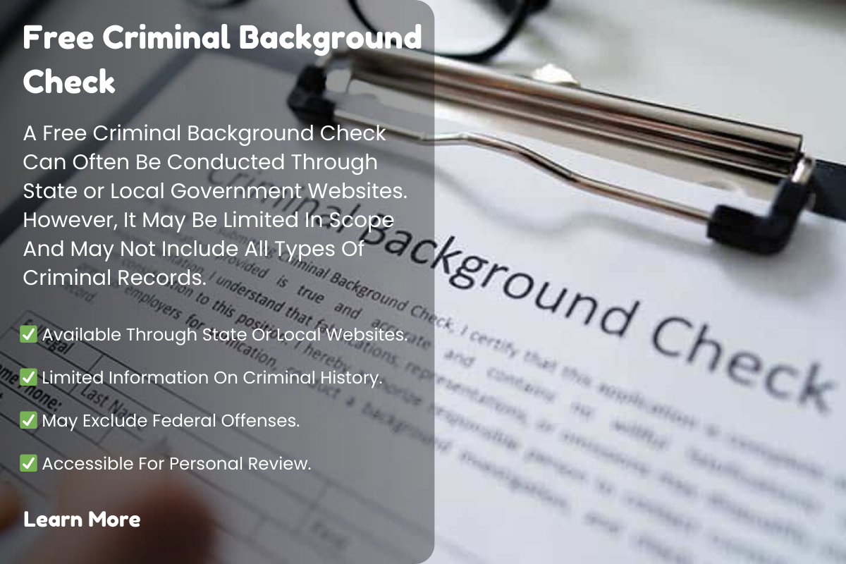 Everything You Need to Know About Absolutely Free Criminal Background Checks