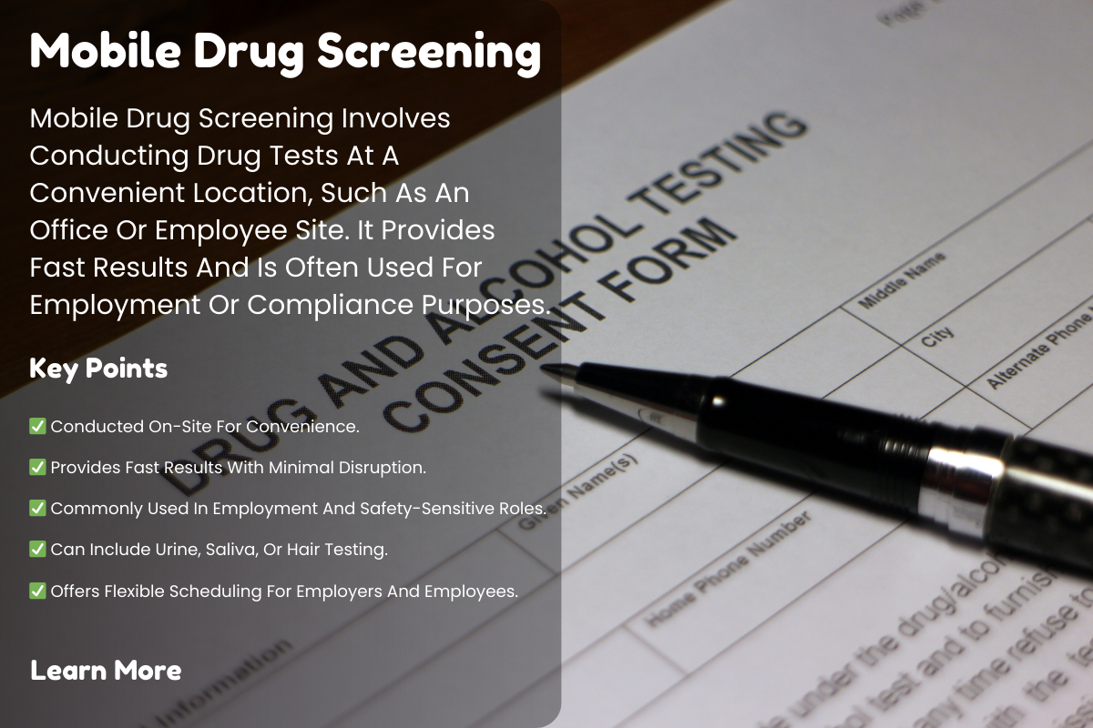 How Mobile Drug Screening Can Improve Workplace Safety and Compliance