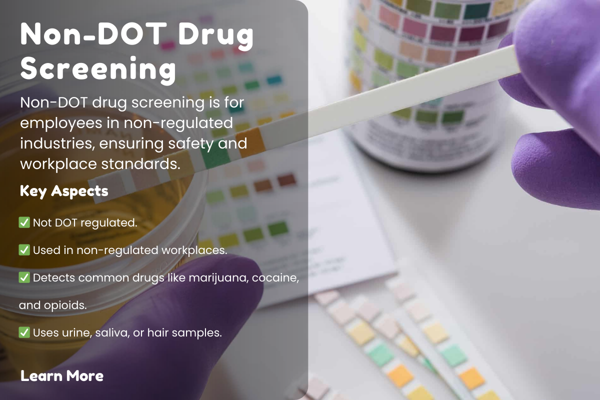 Non-DOT Drug Screening Explained: Key Differences, Benefits, and Legal Requirements