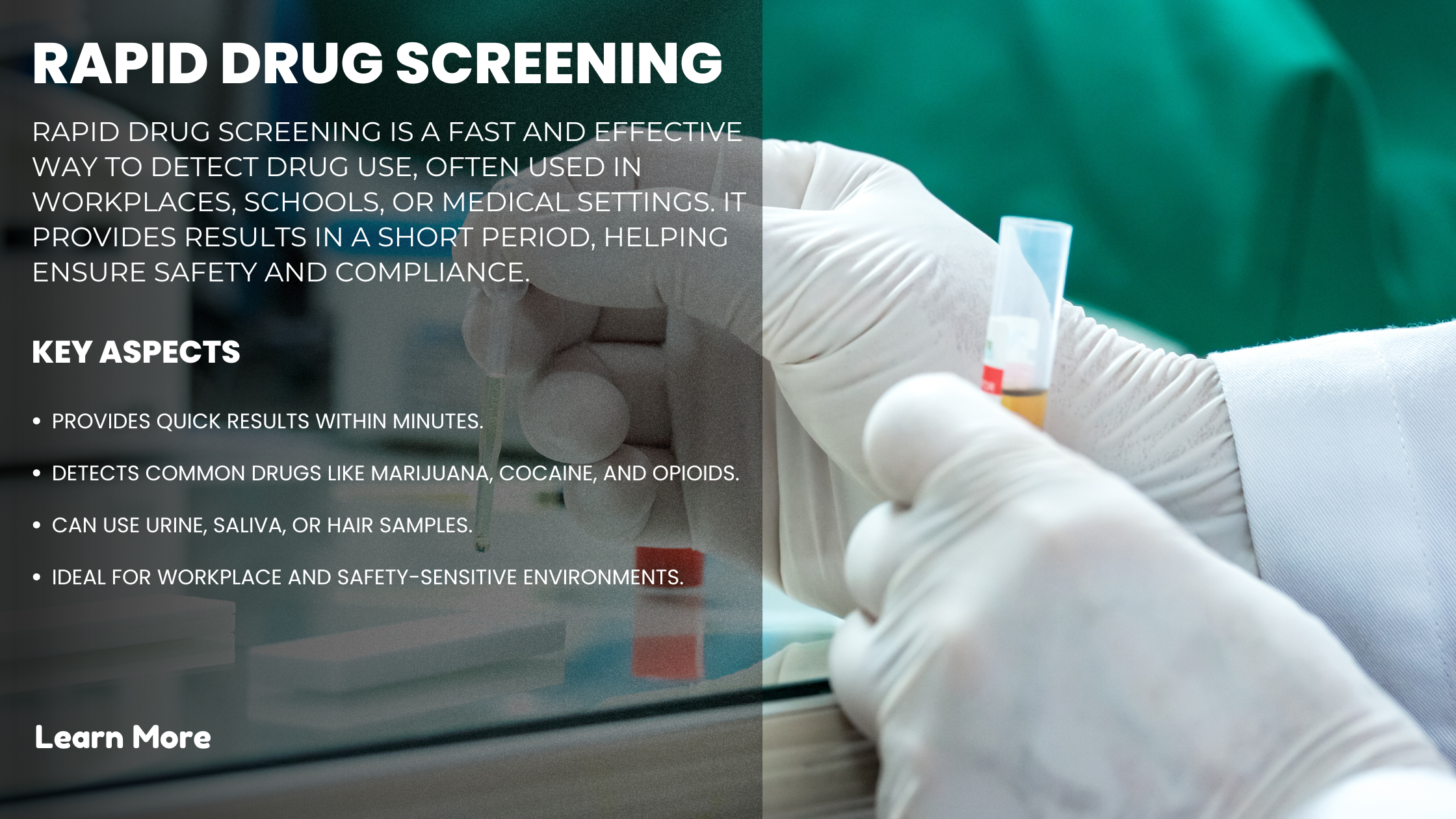 Rapid Drug Screening Explained: How Fast and Accurate Testing Enhances Workplace Safety