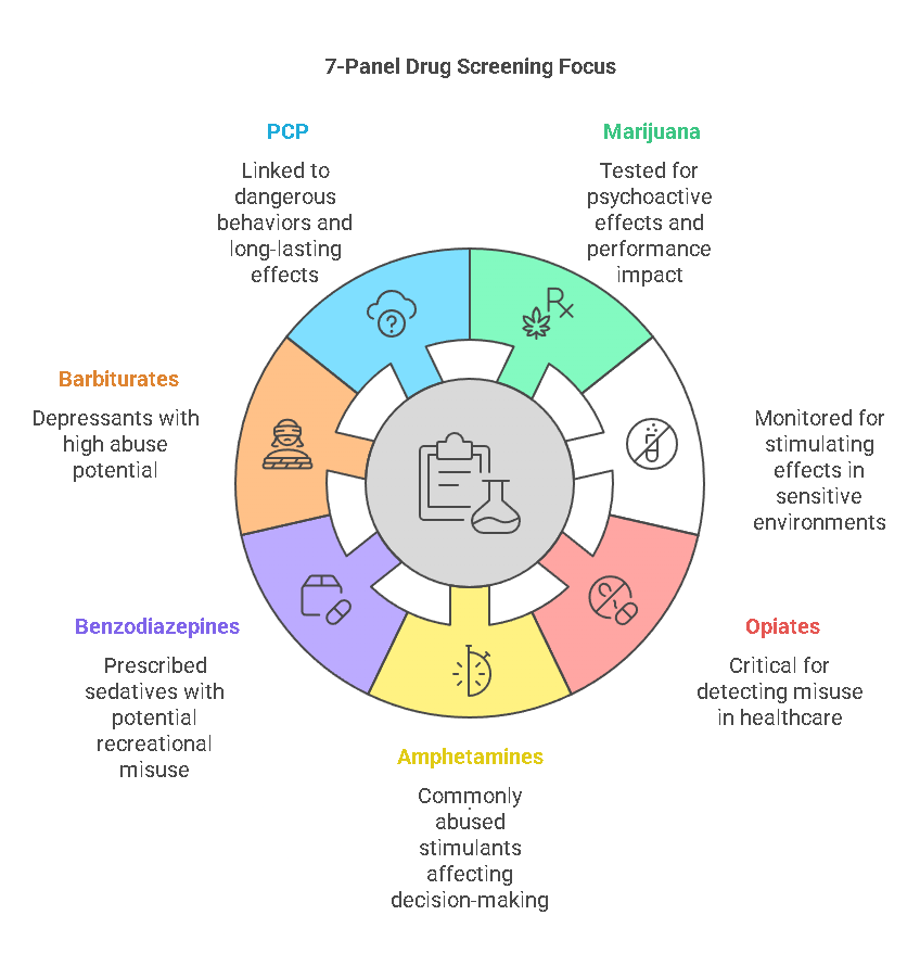 Substances Tested In A 7-Panel Drug Screening