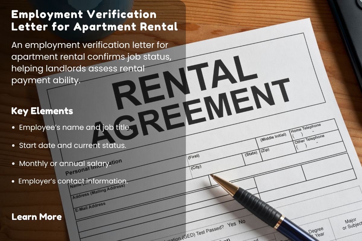 Understanding Employment Verification Letters for Apartment Rentals